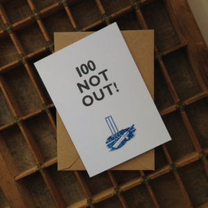 Not Out! Birthday Card - Choice of Ages