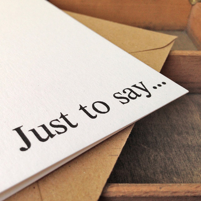 Just to Say... - Image 3