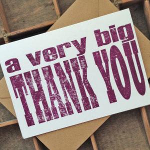 A Very Big Thank You