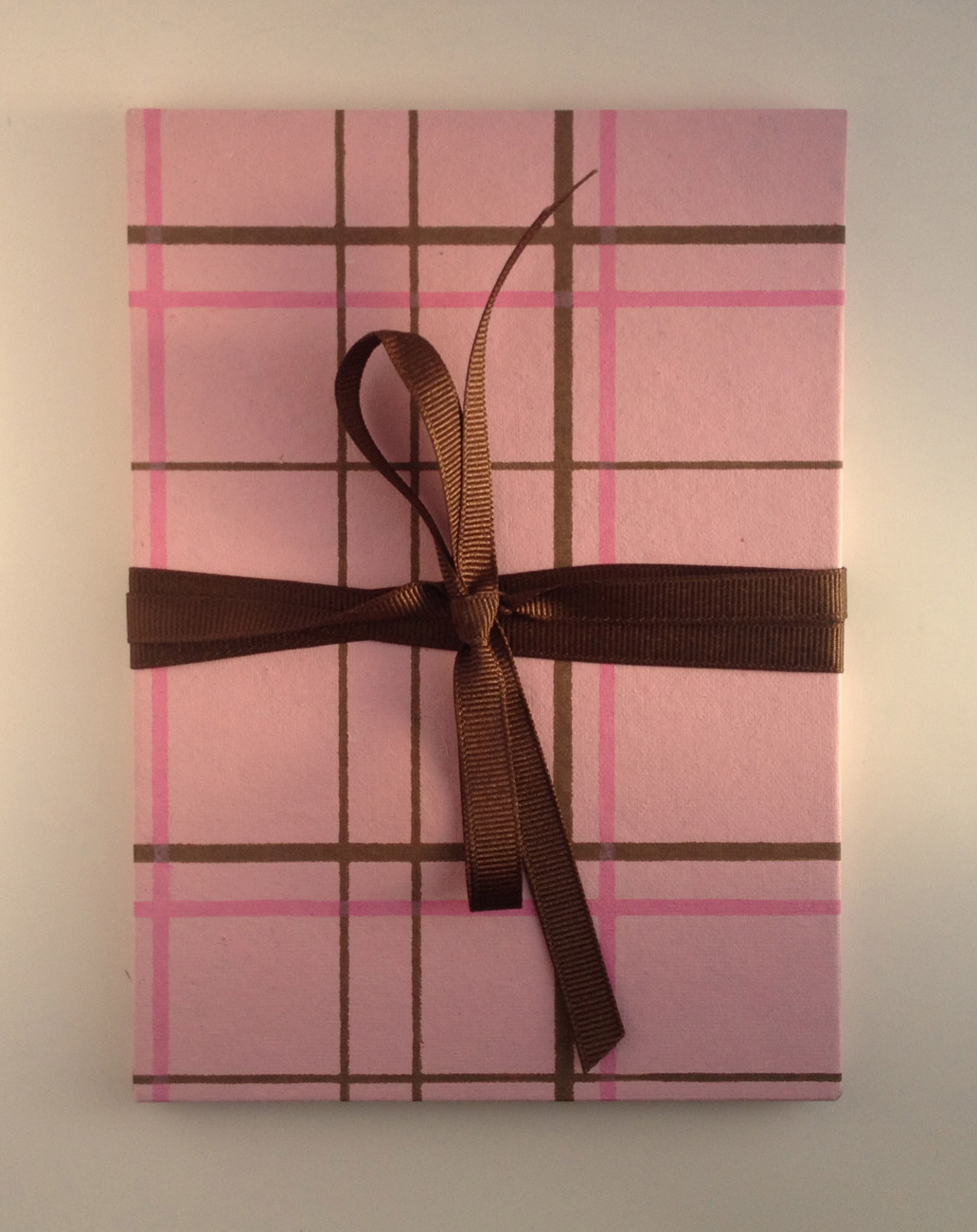 Pink with Brown Ribbon