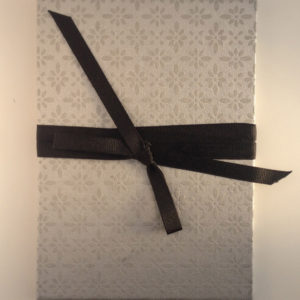 Silver with Black Ribbon